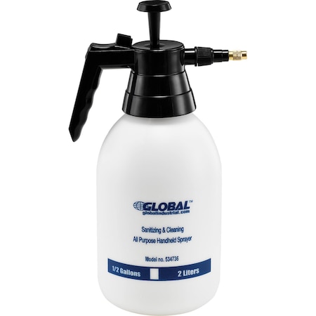 Global Industrial 2 Liter Capacity Sanitizing & Cleaning All Purpose Handheld Sprayer 534736